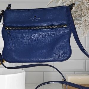 Kate Spade blue crossbody 8.5Wx7.5H "